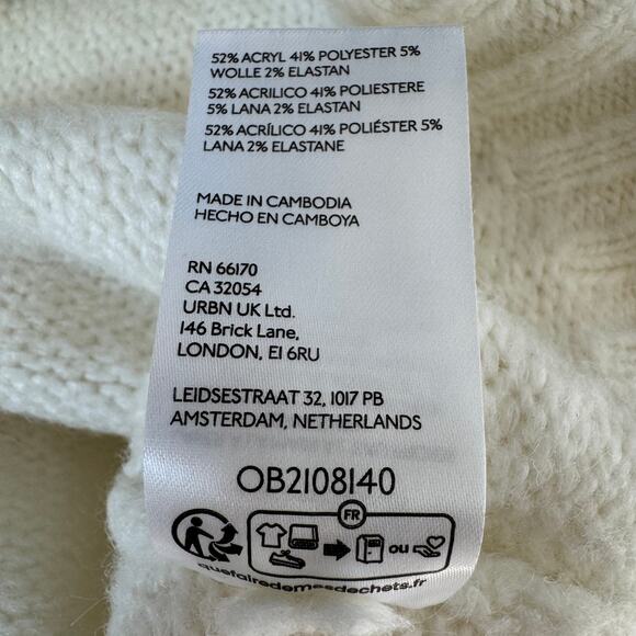 Anthropologie Pilcro Creamy Soft Dolman Sleeve Cropped Crewneck Pullover Sweater - Picture 12 of 13